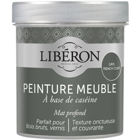Peinture meuble à base de caséine LIBERON Gris Trench Coat mat 500 ML