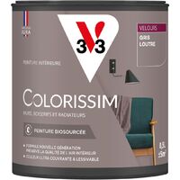 Peinture murale intérieure Colorissim® V33 Gris loutre Velours 0,5L