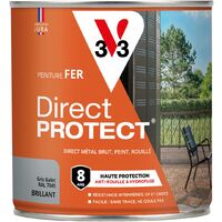Peinture fer extérieur Direct Protect® V33 Blanc RAL 9016 Brillant 2L