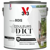 Peinture bois extérieur Couleurs d'Ici® V33 Blanc Velours 2L