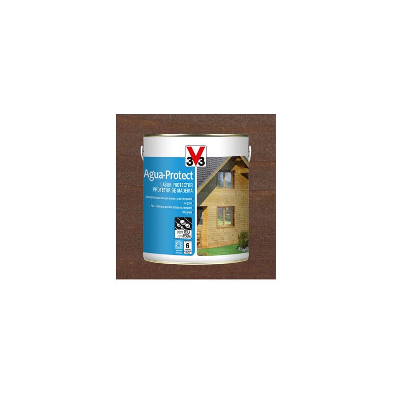 Lasur al agua madera exterior V33 Agua-Protect roble medio