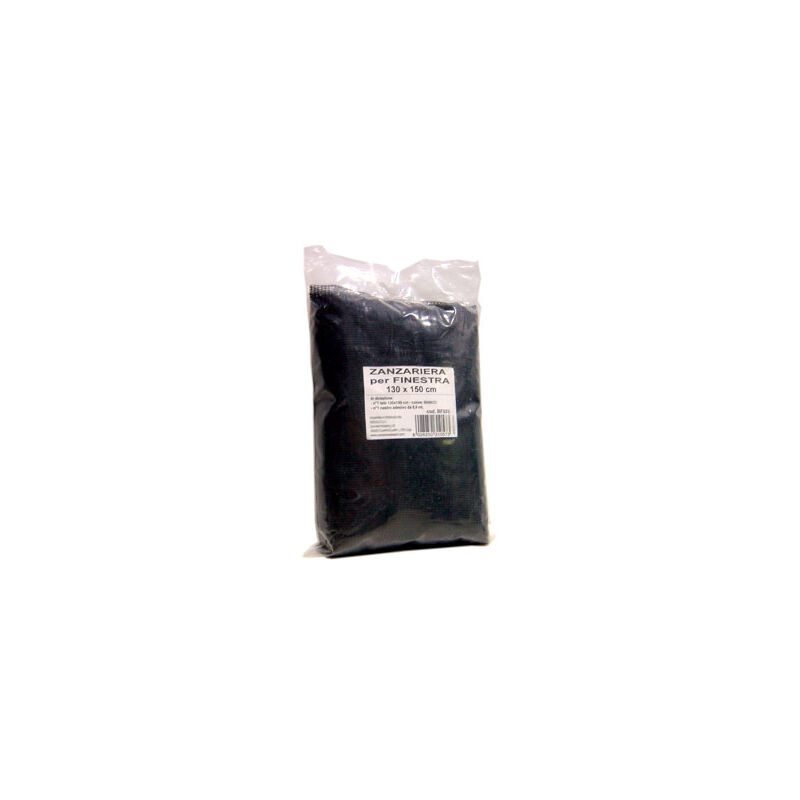 Mosquitera Velcro Para Ventana Negro Bazar 130 X 150 Cm