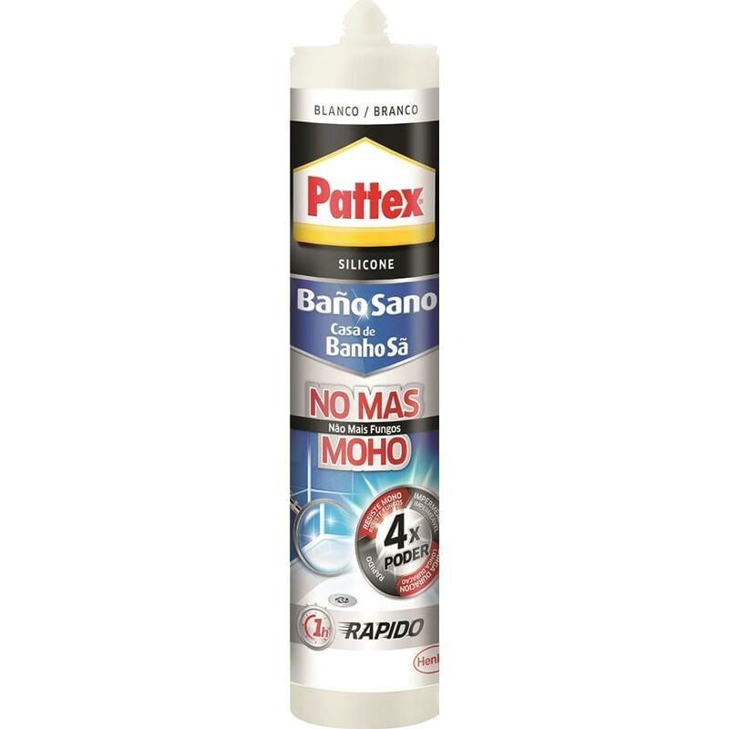 Silicona antimoho Pattex 280ml. blanca