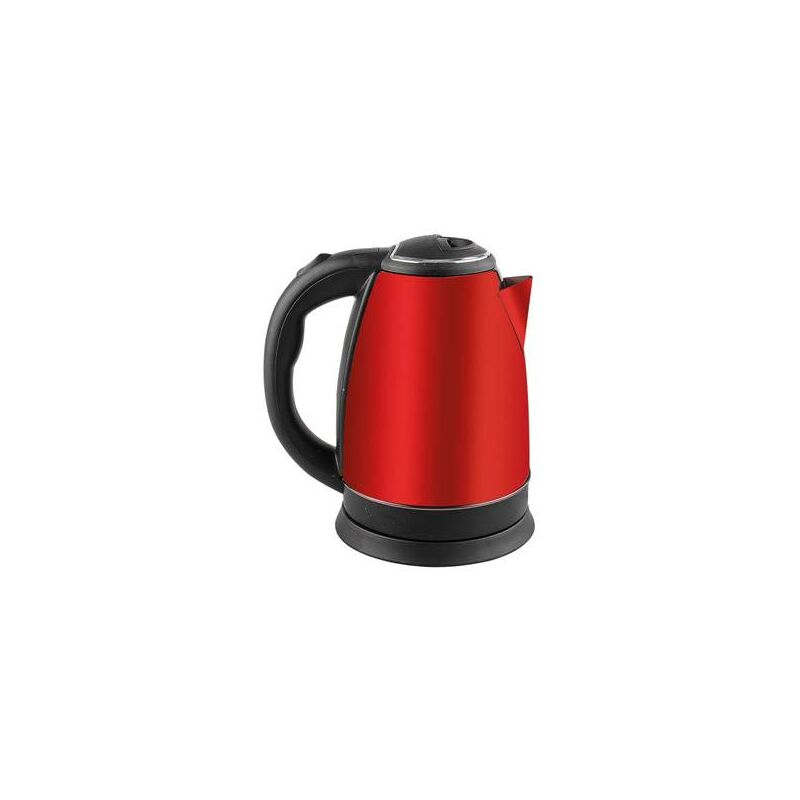 Hervidor agua inox rojo 2 l 1500 w