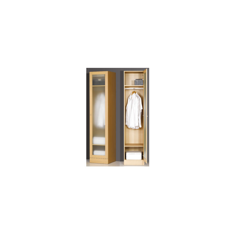 Armario magik roble 1 puerta cristal 220X48X52 CM Trasman
