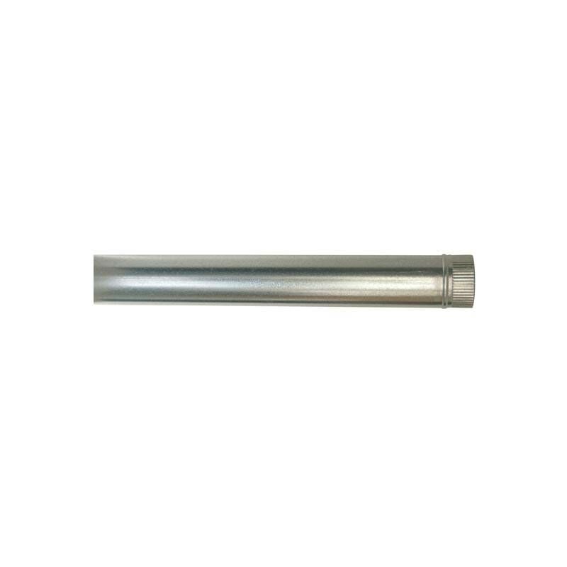 Tubo Liso Galvanizado Chimenea Diam. 120 X 1Mt X 0,50 Mm