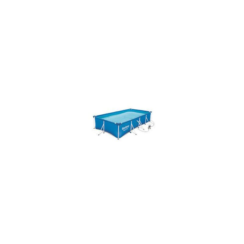 Piscina Desmontable Tubular Rectangular Bestway Steel Pro sin depuradora  221x150x43 cm 56401 — PoolFunStore