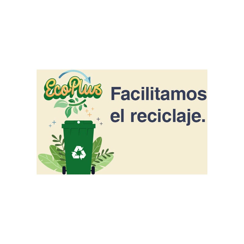 Cubo Reciclaje Sort & Go Verde 40 L