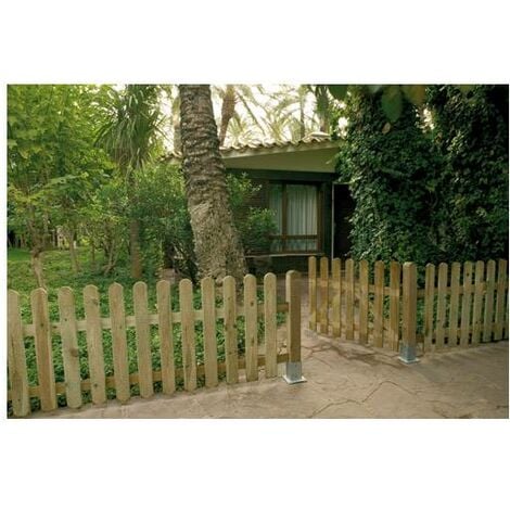 Puerta valla clasica madera 100x100 cm