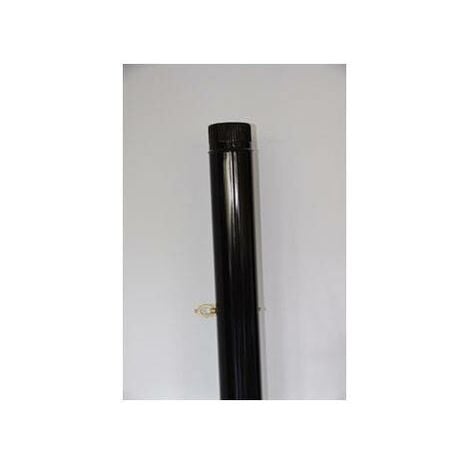 Terminal antirrevocante estufa vitrificado negro ø 120 mm. sombrero tubo  chimenea, sombrero tubo humo, sombrero tubo calefacción
