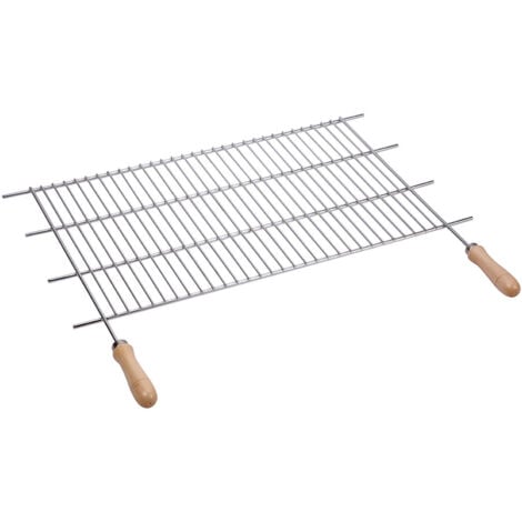 Parrilla Barbacoa Recortable Sauvic con Mangos de Madera 1000x400mm