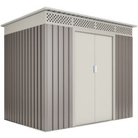 Nykop Metall-Gartenhaus 3,02m2 - 10 Jahre Garantie - 213x142x184cm. Metall-Schuppen