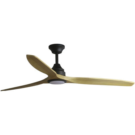 Energiespar Deckenventilator Alo Schwarz mit LED