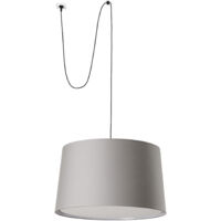 Faro Windsor Zylindrische Pendelleuchte Schwarz, Grau mit Clip 3x E27
