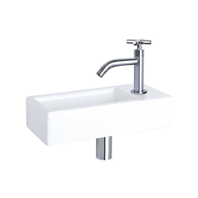 Royal plaza bonde lavabo 1 1/4 clic clac avec trop-plein glossy blanc