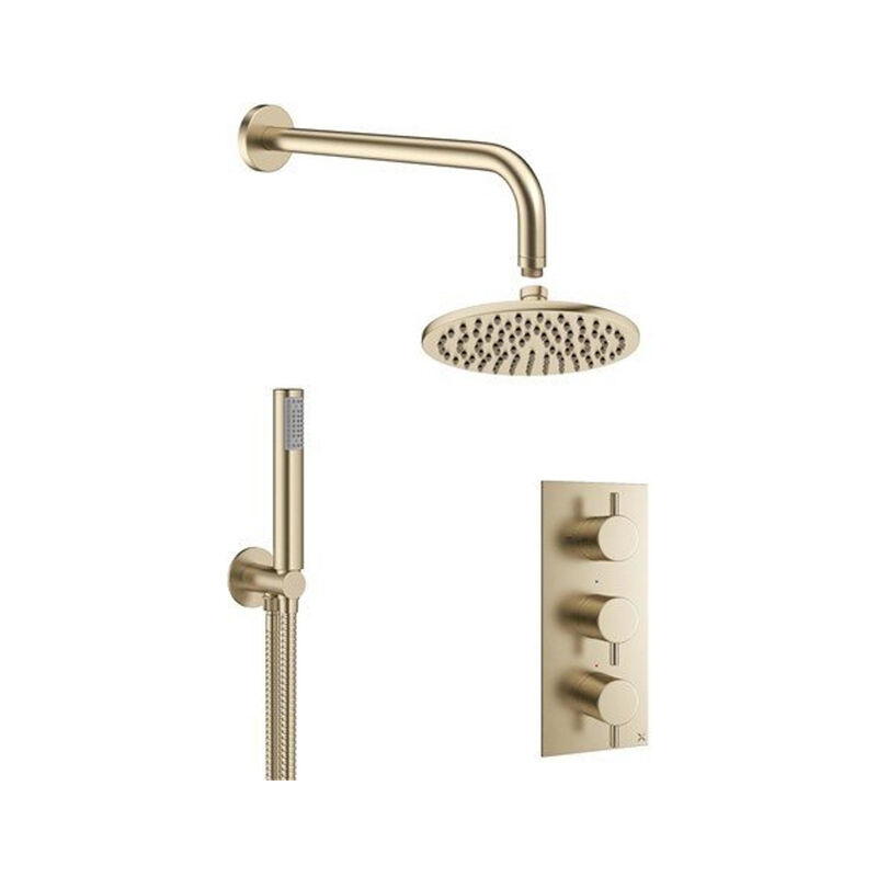 Bras de douche Crosswater Square 31 cm mural chrome - FH688C