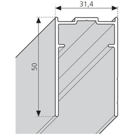 Novellini young 2.0 profilé d'extension h=200cm chrome (1/2)