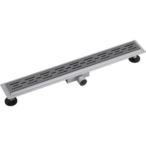 Fortifura Galeria Caniveau de douche 50cm grille avec bride de sol Gun Metal (1/5)