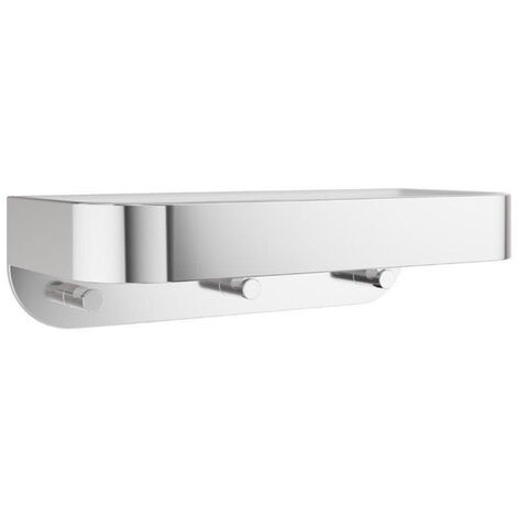 Crosswater ACCESSORY Etagère de douche - insert blanc - Chrome (1/2)