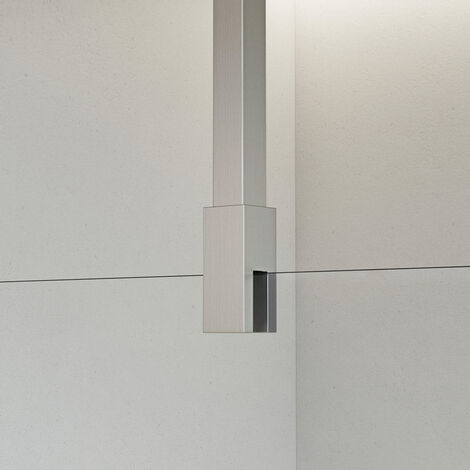 Fortifura Galeria Barre de renfort plafond 125cm pour douche à l'italienne - inox brossé