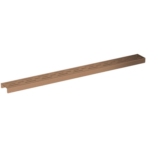 Fortifura Galeria Grille pour caniveau de douche - 110cm - Cuivre brossé PVD (1/2)