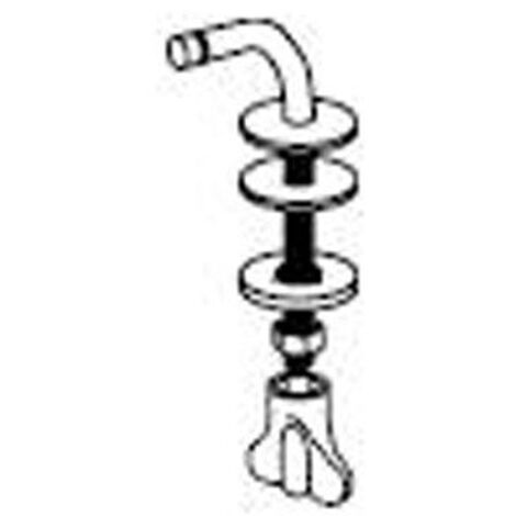 Pressalit Charnière fixe par paire pour Objecta inox (1/4)