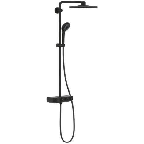 Colonne de douche thermostatique Grohe Euphoria SmartControl 310 – Douche pluie 31cm – 2 types de jets – Phantom black – Technologie TurboStat (1/5)