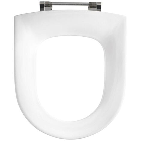 Pressalit Projecta D abattant WC sans couvercle avec charnière uni avec goupille longue montage supérieur blanc