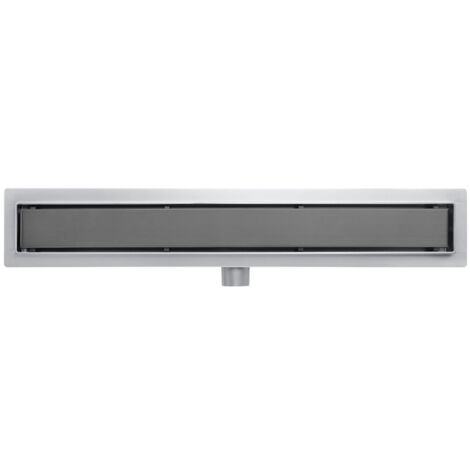 Fortifura Galeria Grille d'évacuation douche - réversible - 119.4x5.3x0.7cm - Gunmetal (1/5)