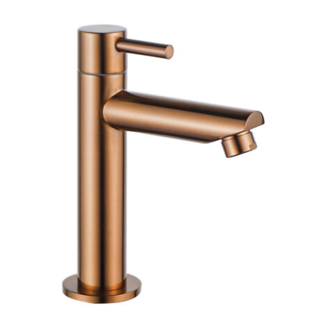 Fortifura Calvi Robinet lave-mains - à poser- 14.4cm - eau froide - cuivre brossé PVD
