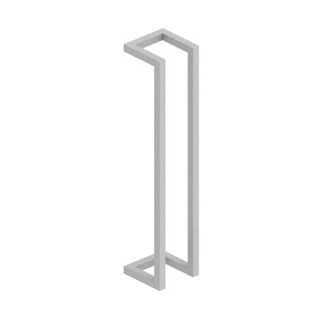 FugaFlow Efficiente Acces Portant serviette 60x12.5x12.5cm Blanc mat (1/4)