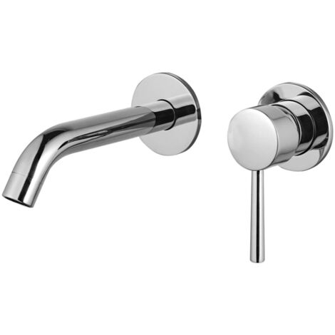 FugaFlow Eccelente Sobrado Mitigeur lavabo encastrable 2 trous avec partie encastrable Chrome brillant (1/4)