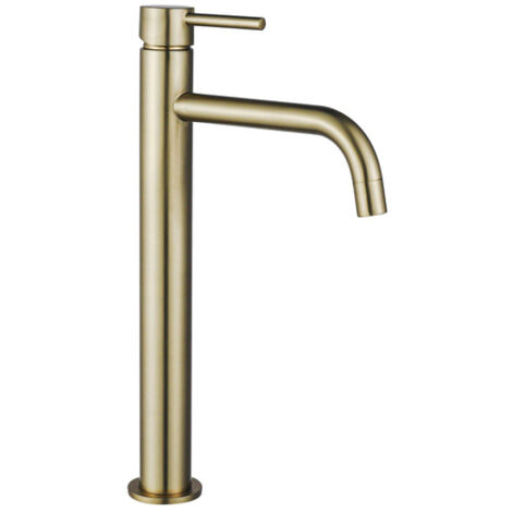FugaFlow Eccelente Sobrado Slim Slim Robinet lavabo rehaussé 32.6cm monotrou Laiton brossé (1/4)