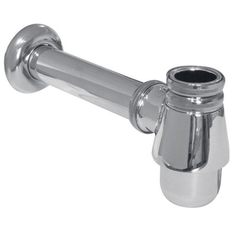 Nemo Skill Siphon pour bidet avec tuyau d'évacuation 5/4"xD32mm sans bonde chrome (1/2)