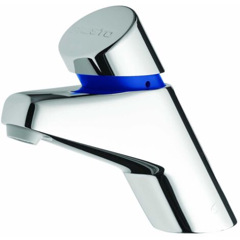 Presto 2000 Robinet lave-mains 1/2 pouce 1 trou de robinet Chrome brillant