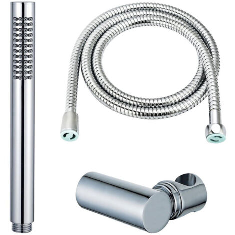 FugaFlow Eccelente Sobrado ensemble de douche à main avec support de douche à main et tuyau anti-torsion chromé (1/4)