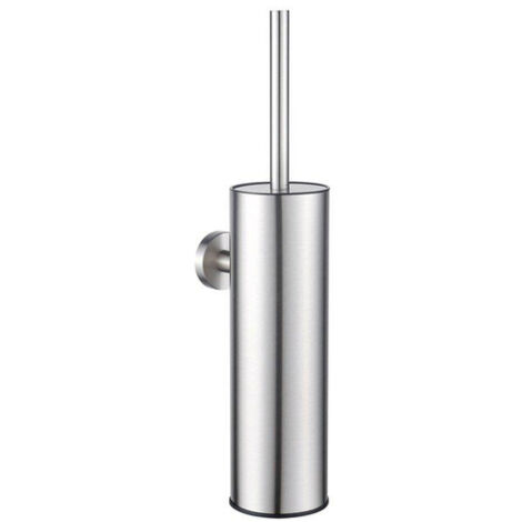 Fugaflow Eccelente Acces porte-brosse de toilette - modèle fermé - mural - rond - inox brossé (1/4)