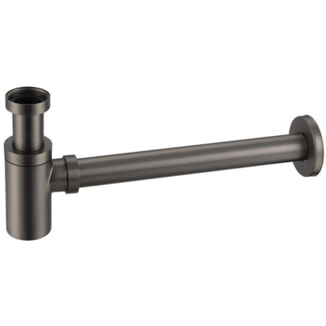 FugaFlow Eccelente Sobrado Siphon lavabo bas Gun metal (1/4)