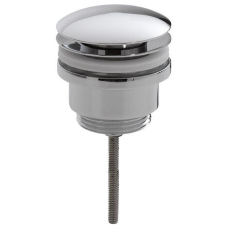 FugaFlow Efficiente Anta Bonde de vidage avec fermeture clic et siphon blanc chrome (1/4)