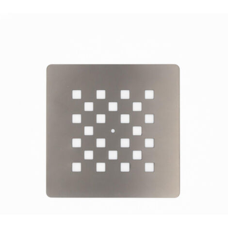 Fortifura Galeria Grille vidage de douche - 13.1x13.1cm - Gunmetal