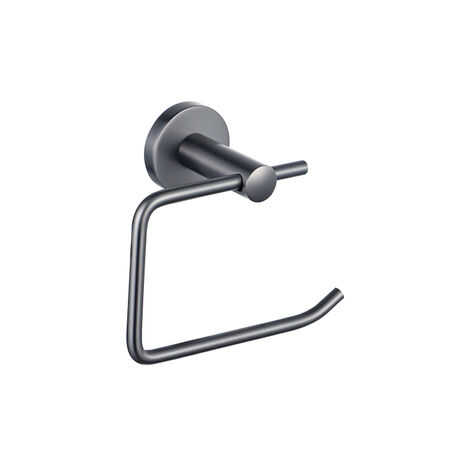 Fortifura Calvi porte-rouleau de toilette sans couvercle rond en Gunmetal PVD brossé (1/3)