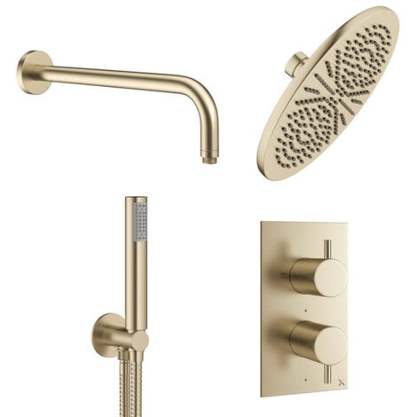 Bras De Douche De Pluie Signature Hardware 12 Pouces Or Brossé SHRSA123BG - Neuf
