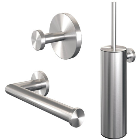 Brauer Brushed Edition Ensemble accessoires wc 3 parties Inox brossé PVD (1/5)