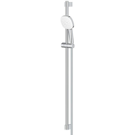Douchette Grohe Tempesta Cube 110, 3 Jets (pluie, Jet, Massage), Blanc/chrome, Neuve