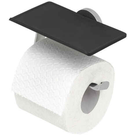 Porte-rouleau de toilette Tiger Noon - sans couvercle - avec étagère - chrome (1/3)