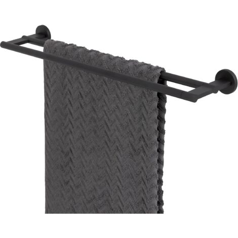 Porte-serviettes Tiger Noon - 60 cm - double - noir (1/5)