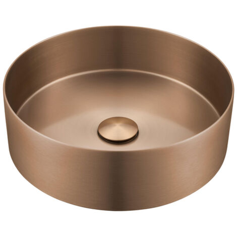 Saniclass ONE vasque a poser 36x11cm inox cuivre brosse (1/2)