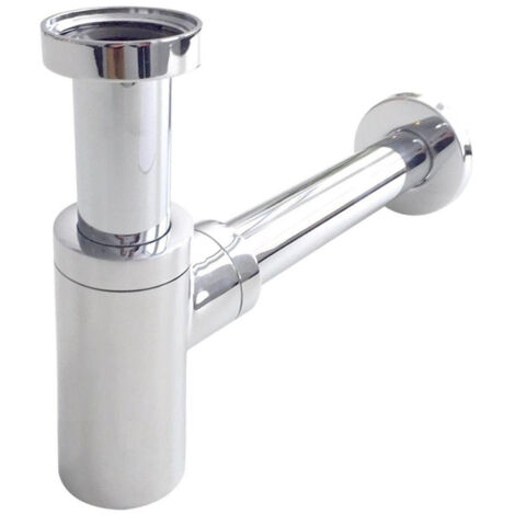 FugaFlow Efficiente Anta siphon avec tuyaux mural et rosette model chrome (1/4)