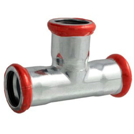 Bonfix Press Té 22 mm. pers acier galvanisé (1/4)