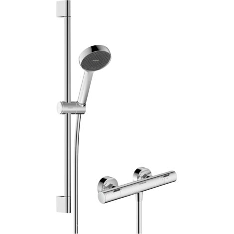 Hansgrohe Activera Select S 95 kit de rénovation - 2jets - EcoSmart avec Ecostat Fine - barre de glissement 65cm - chrome